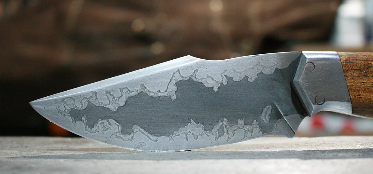 couteau trempe sélective hamon jvb forge