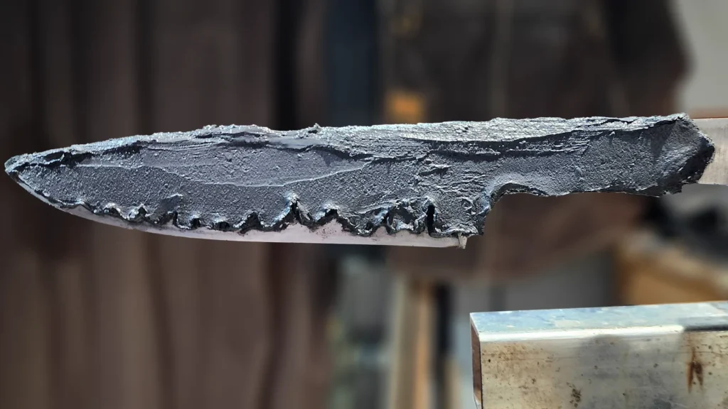 Pose de l'enduit de masquage du hamon