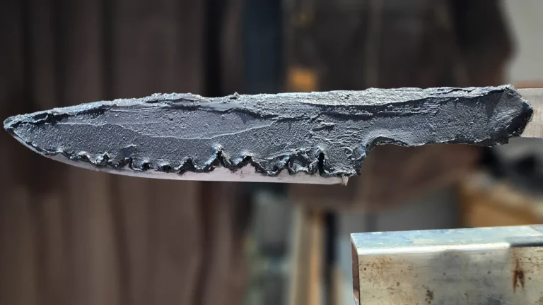 masque enduit hamon couteau