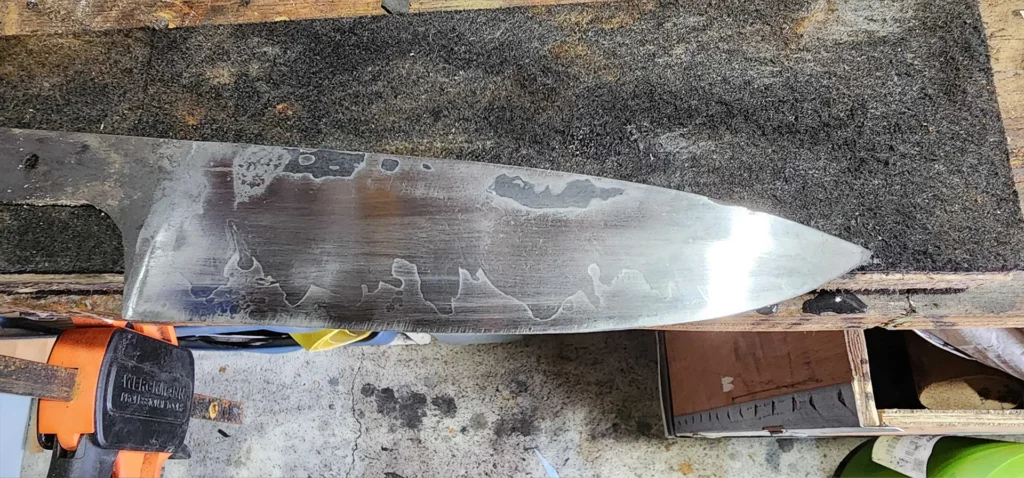 Polissage hamon trempe sélectivre