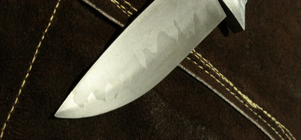 couteau de chasse outdoor ligne de trempe