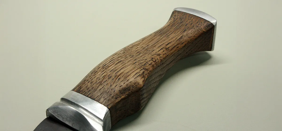 couteau de chasse outdoor manche chêne et aluminium