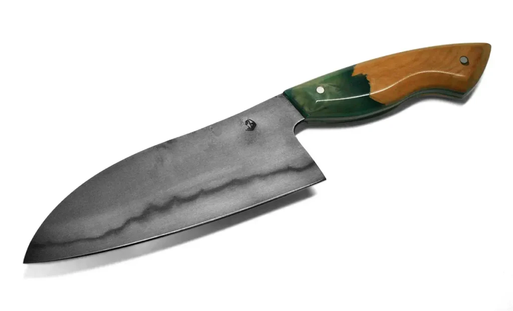 Santoku artisanal trempe selective