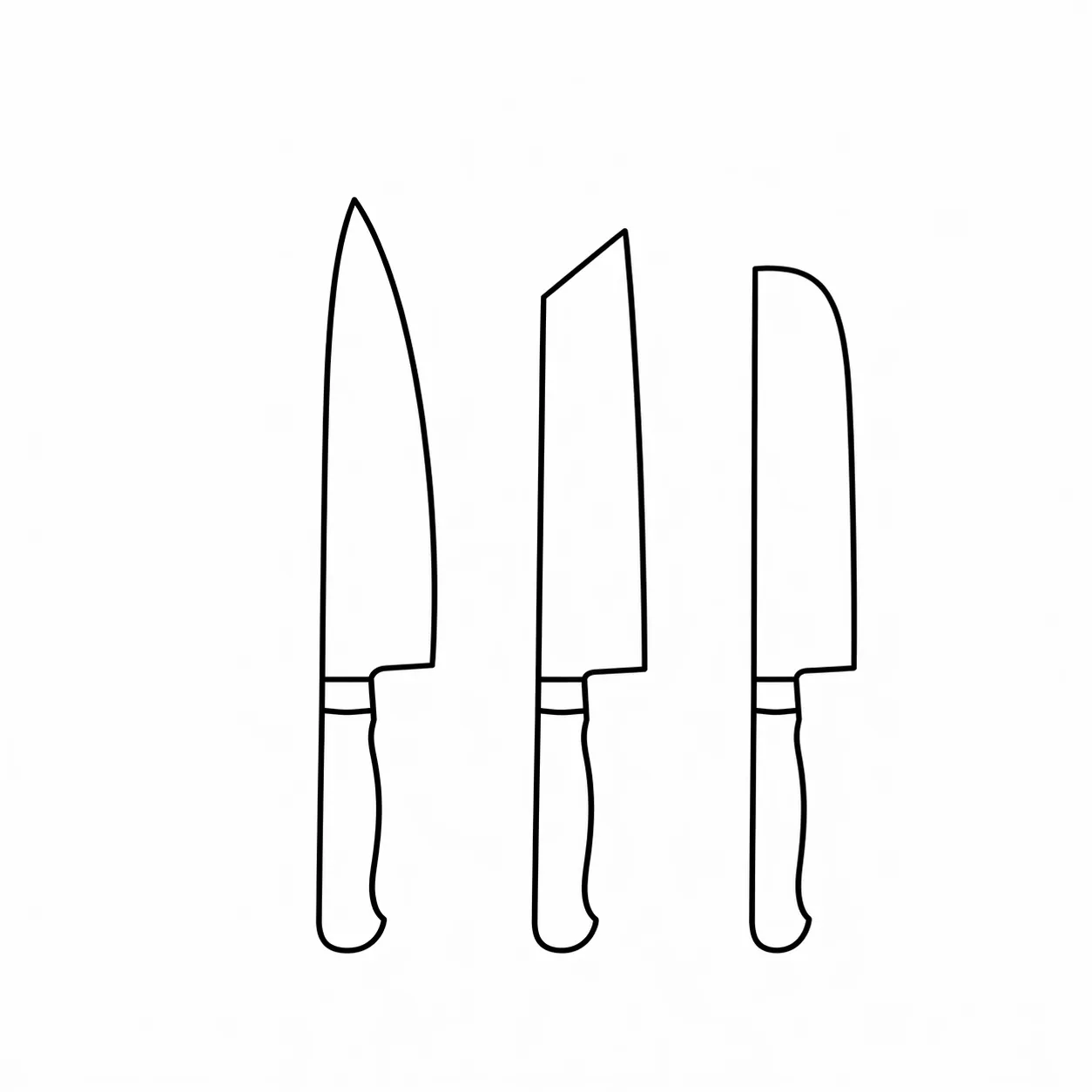 Set de 3 couteaux