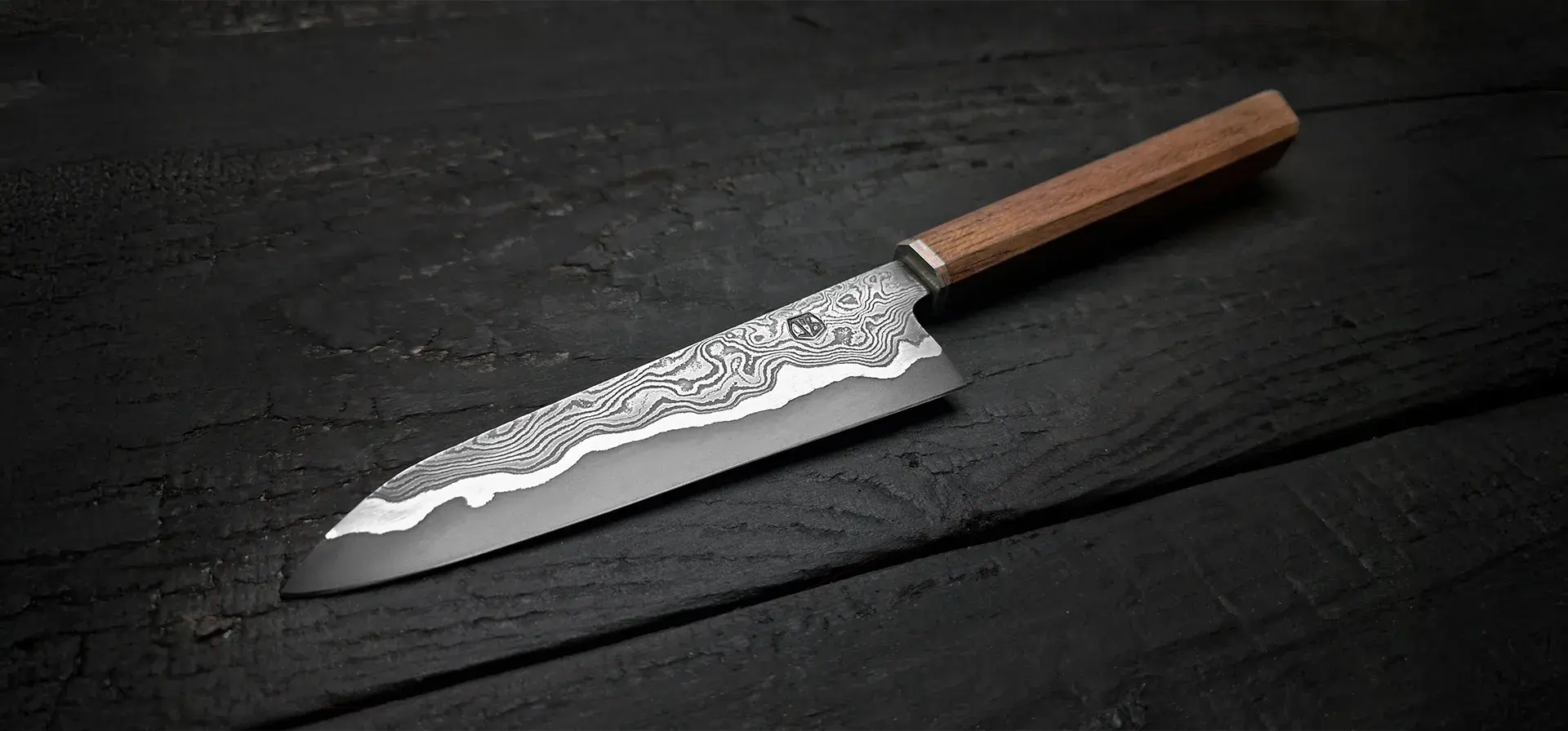 Petty gyuto Damas artisanal JVB Forge
