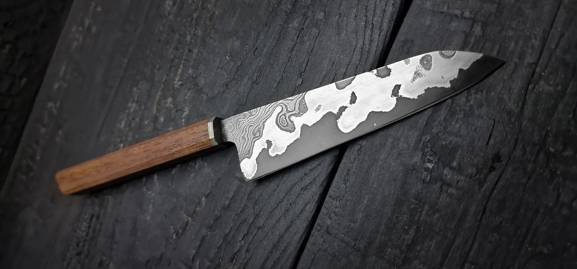 Petty gyuto Damas artisanal JVB Forge