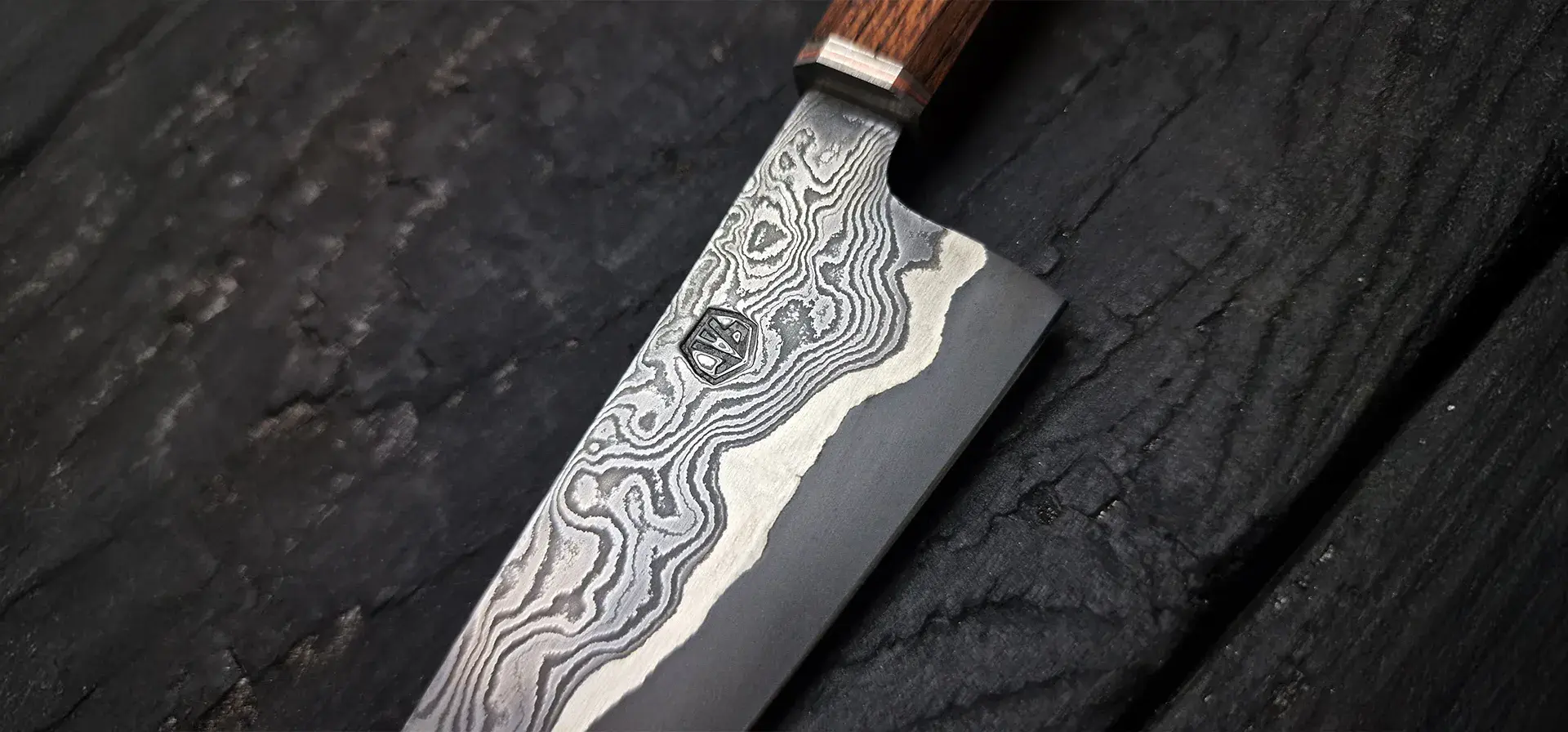 Petty gyuto Damas artisanal JVB Forge