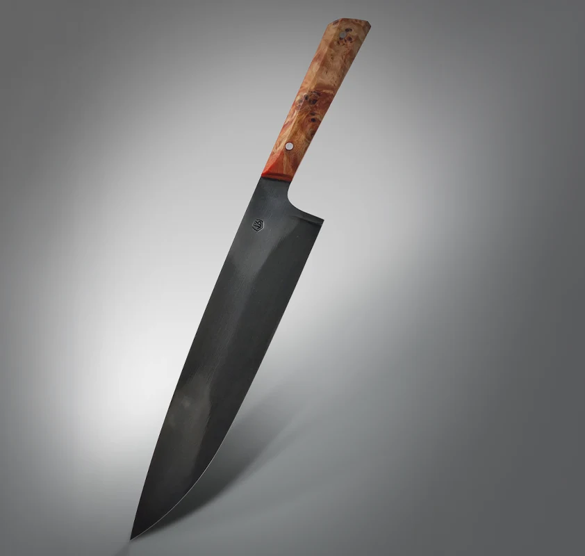 couteau chef européen pleine soie JVB Forge