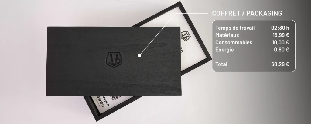 Cout coffret pour couteau artisanal
