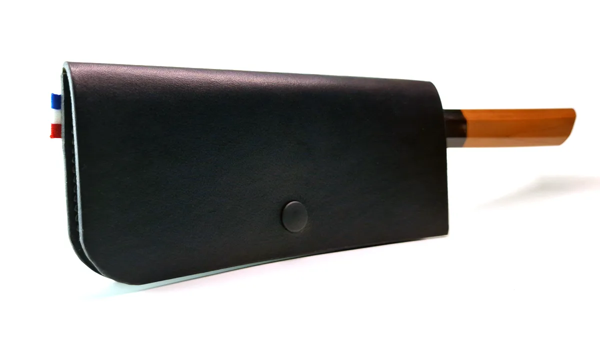 étuis en cuir pour couteau nakiri santoku, bunka