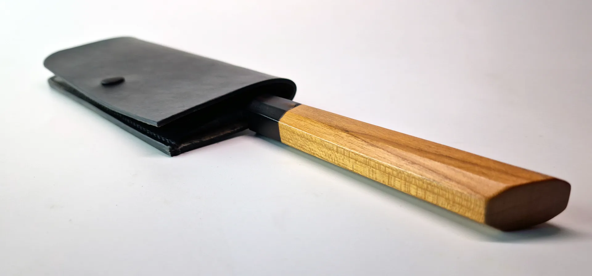 étuis en cuir pour couteau nakiri santoku, bunka